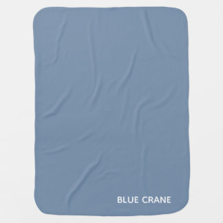 Blue Crane blue color name Baby Blanket