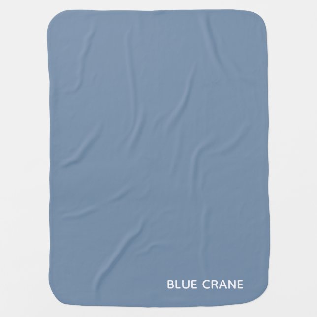 Blue Crane blue color name Baby Blanket (Front)