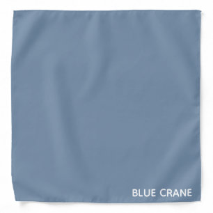 Blue Crane blue color name Bandana