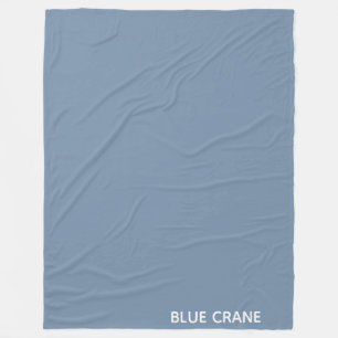 Blue Crane blue color name Fleece Blanket