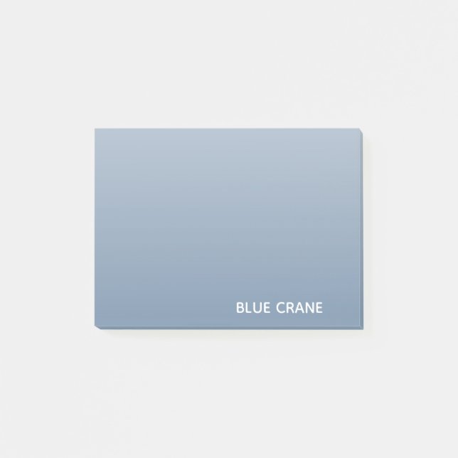 Blue Crane blue color name Post-it Notes (Front)