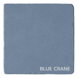 Blue Crane blue color name Trivet
