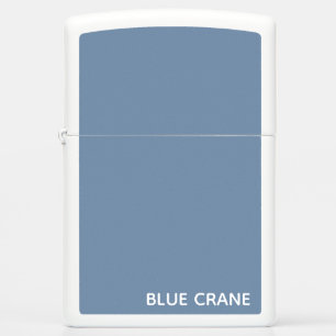 Blue Crane blue color name Zippo Lighter
