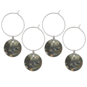 Blue Crane Botanical Garden Party Hostess Gift Wine Charm
