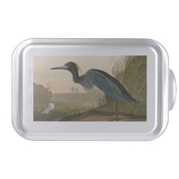 Blue Crane Heron Audubon Painting Cake Pan