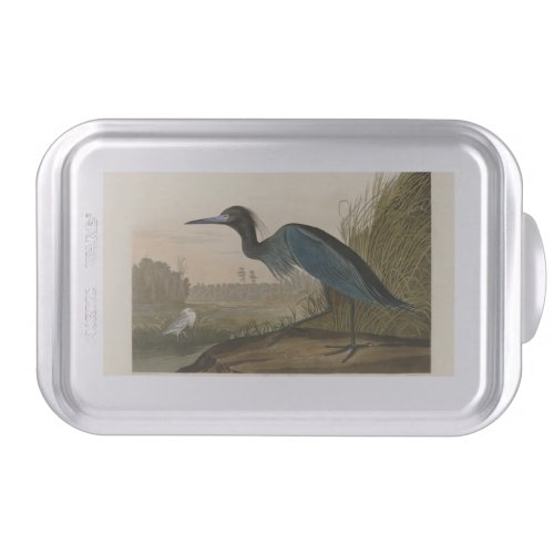 Blue Crane Heron Audubon Painting Cake Pan