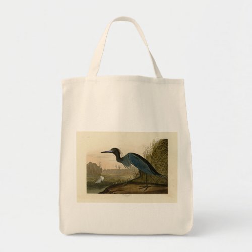 Blue Crane Heron from Audubons Birds of America Tote Bag