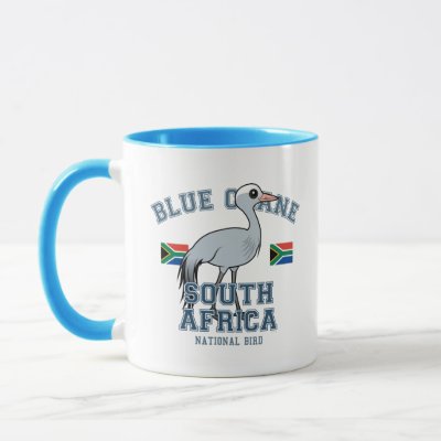 Blue Crane of South Africa Mug