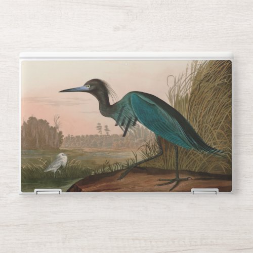 Blue Crane or Heron Birds of America Audubon Print HP Laptop Skin