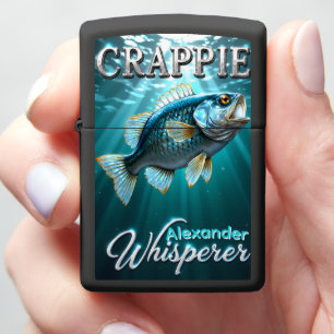 Blue Crappie Personalized Underwater Panfish Zippo Lighter