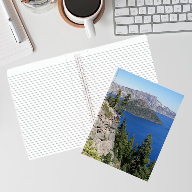 Blue Crater Lake and Wizard Island Notebook (In Situ)