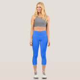 Solid color capri on sale leggings