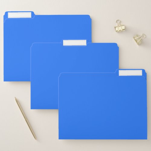 Blue Crayola solid color   File Folder