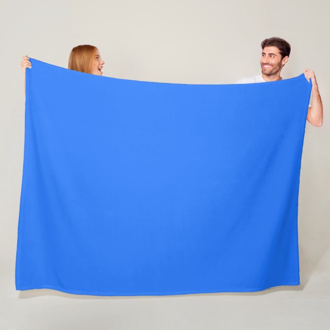  Blue (Crayola) (solid color)   Fleece Blanket (In Situ)