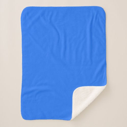  Blue Crayola solid color   Sherpa Blanket