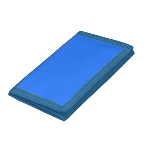  Blue Crayola solid color   Trifold Wallet