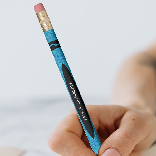 Blue Crayon Teacher Pencil