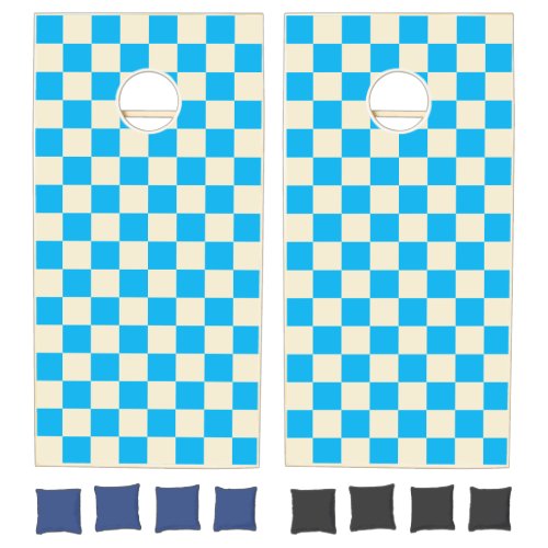 Blue & Cream Checker