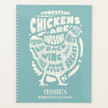 Blue Cream Chicken Art Personalized Homestead