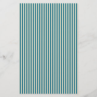 Blue & Cream Vertical Stripe Soap Wrap Paper