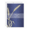 Blue cream wedding wheat flower