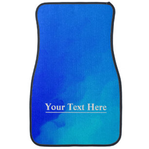 BLUE CREATE UR WON CAR FLOOR MAT