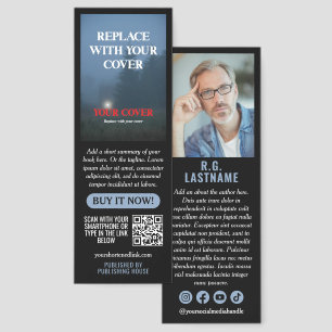 Blue Crime Thriller Book Cover About the Author Bookmarks