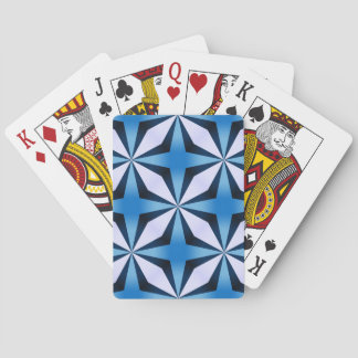 Blue Criss cross  Poker Cards