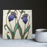 Blue Crocus Wall Decor Art Nouveau Art Deco Cerami Ceramic Tile<br><div class="desc">Welcome to CreaTile! Here you will find handmade tile designs that I have personally crafted and vintage ceramic and porcelain clay tiles, whether stained or natural. I love to design tile and ceramic products, hoping to give you a way to transform your home into something you enjoy visiting again and...</div>
