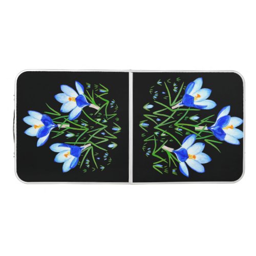 Blue Crocuses Ping Pong Table