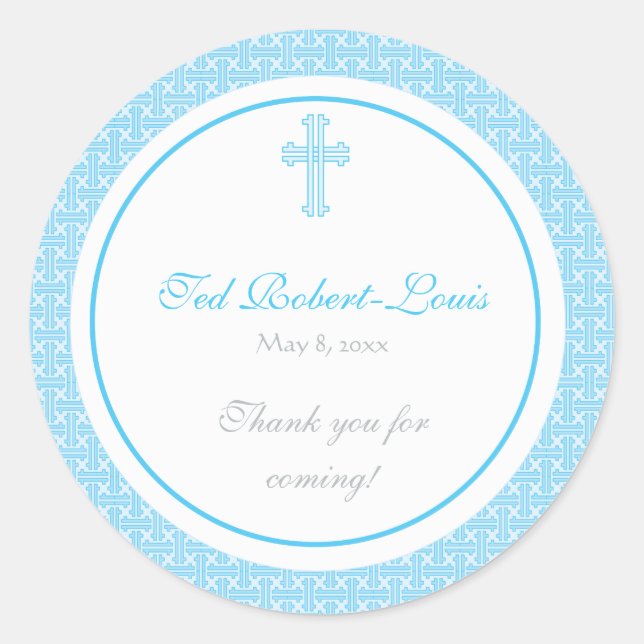 Blue Cross Address Label/Favor Sticker (Front)