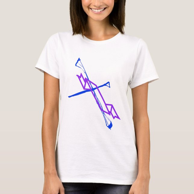 Blue Cross and Purple Sash T-Shirt (Front)