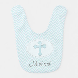 Blue Cross Baby Boy Bib