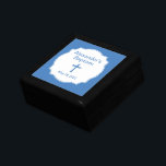 Blue Cross Baby Boy Christening Baptism Gift Box<br><div class="desc">With such a special event in this little boy's life you'll want to keep special momento's in this beautiful wooden jewelry box. The top features an elegant blue cross and blue text on a matching background. This makes a wonderful gift for both the new parents and the baby boy.</div>