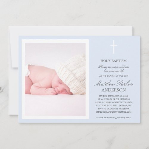 BLUE CROSS | BAPTISM INVITATION