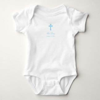 Blue Cross | Boy Christening Baby Bodysuit