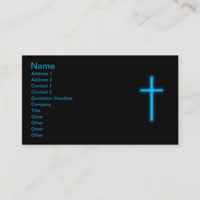 Blue Cross Business Card (Front)