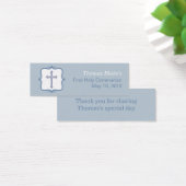 Blue Cross Communion Small Tag (Desk)