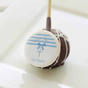 Blue Cross | Religious Cake Pops by OrangeOstrichDesigns at Zazzle