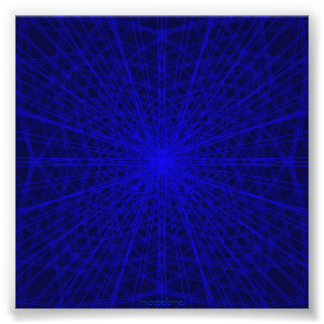Blue cross web photo print