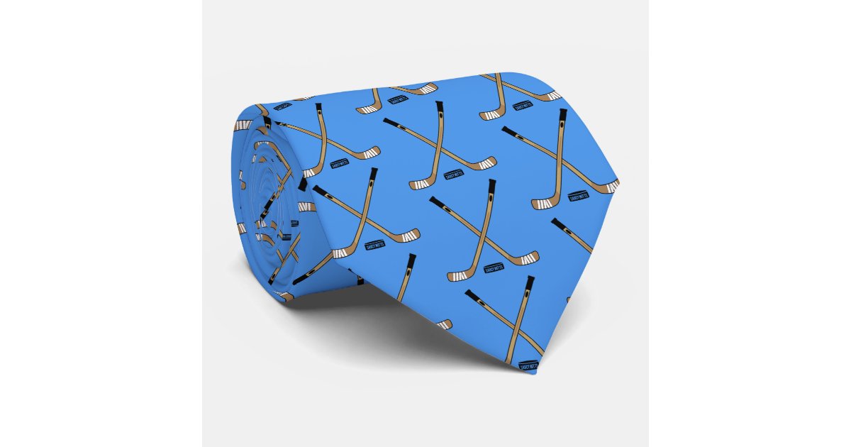 crossed hockey sticks blue