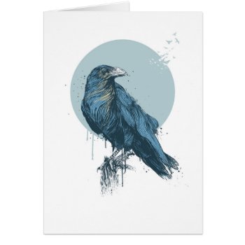 Blue Crow by bsolti at Zazzle