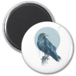 Blue Crow Magnet at Zazzle