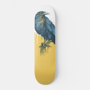Blue Crow Skateboard by bsolti at Zazzle