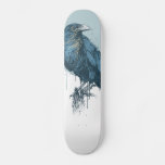Blue Crow Skateboard at Zazzle