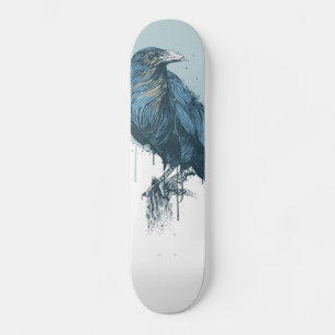 Blue crow skateboard