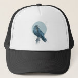 Blue Crow Trucker Hat at Zazzle