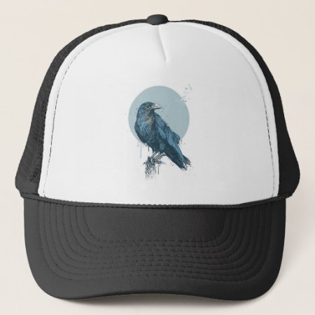 Blue Crow Trucker Hat