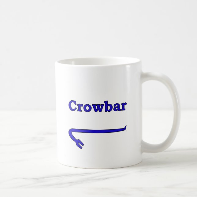 Blue crowbar coffee mug (Right)