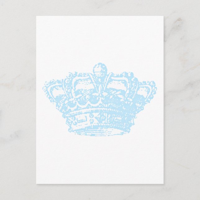 Blue Crown Postcard (Front)